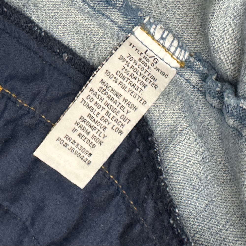 Ci Sono denim jacket detachable hoodie size large - Picture 9 of 9